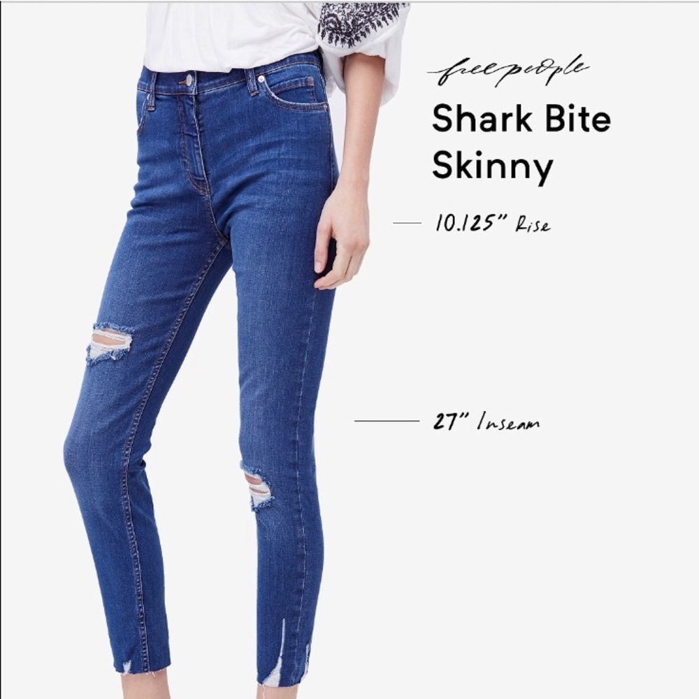 Free People Skinny Crop Denim